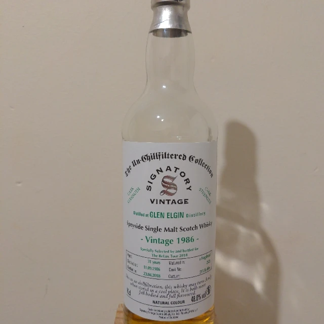 Glen Elgin 1986 31 Year Un-Chillfiltered Collection (Signatory)
