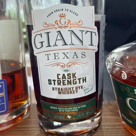 Giant Texas Cask Strength Straight Rye (Tejas - Finished in Vermouth)