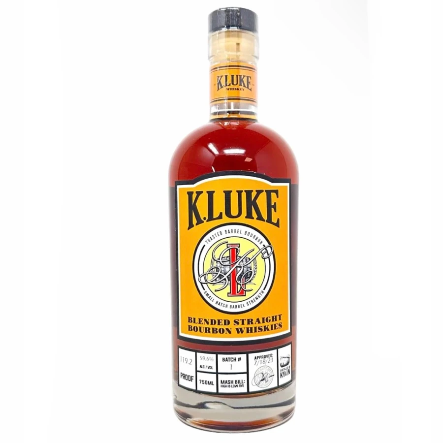 K.LUKE Small Batch Toasted Barrel Barrel Strength Bourbon, Batch #1