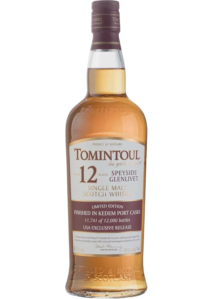 Tomintoul 12 Yr Kedem Port Cask Finish Single Malt Scotch