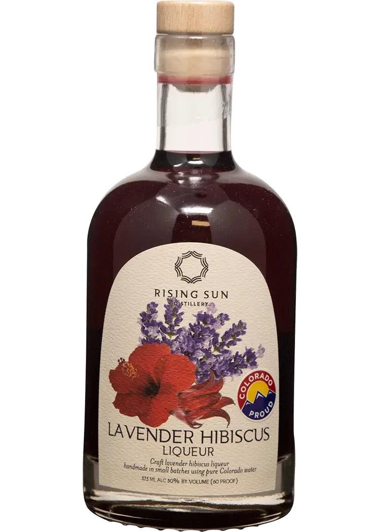 Rising Sun Lavender Hibiscus Liqueur