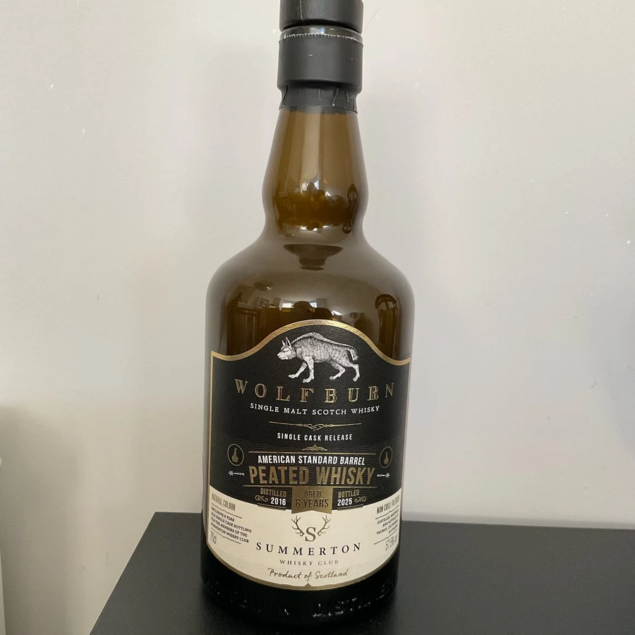 Wolfburn Single Cask Release No 805 8 years American Standard Barrel Peated Whisky