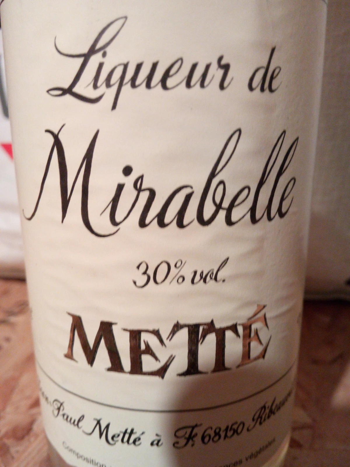Liqueur de mirabelle