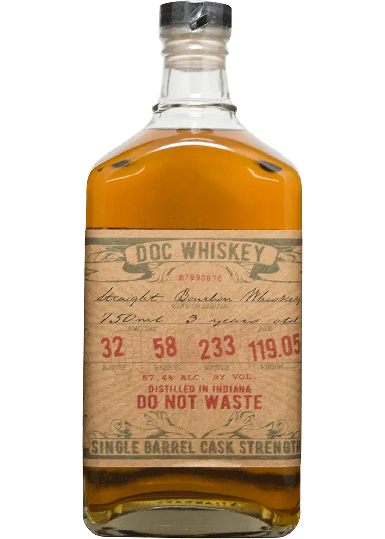 Doc Whiskey Cask Strength Single Barrel Bourbon