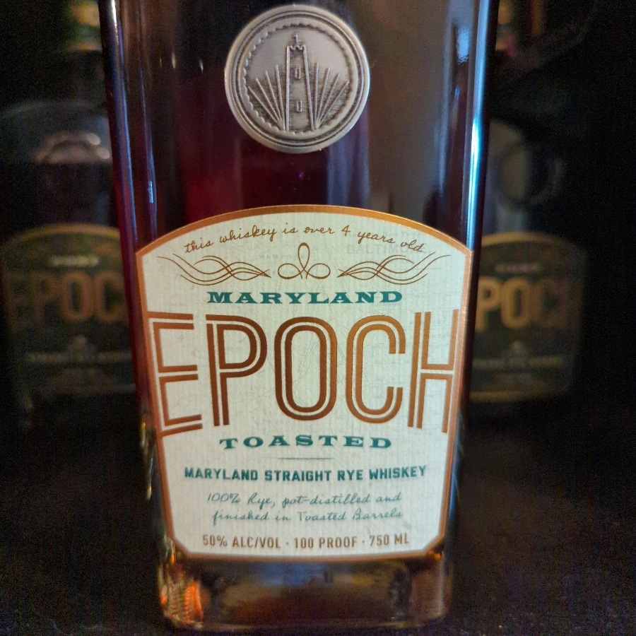 Epoch Toasted Maryland Straight Rye Whiskey