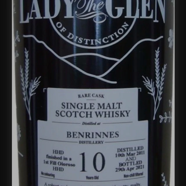 Benrinnes 2011/10Y Lady of the Glen