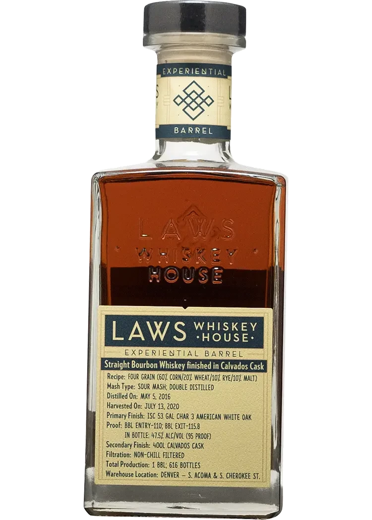 Laws Four Grain Calvados Finish Bourbon