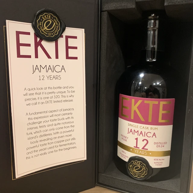 EKTE single cask rum Jamaica 12 years