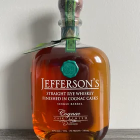 Jefferson's Single Barrel Straight Rye Whiskey Finished in Cognac Casks (Randall's Wines and Spirits)