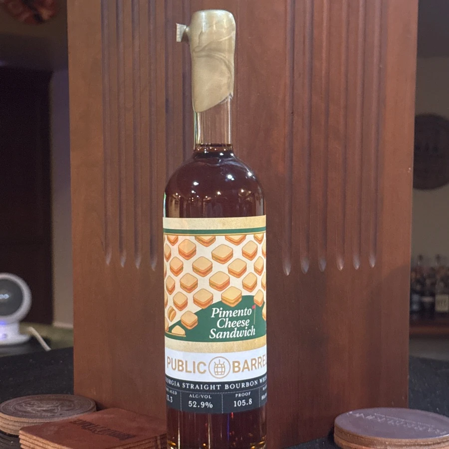 Public Barrel Kentucky Straight Bourbon (Pimento Cheese Sandwich)