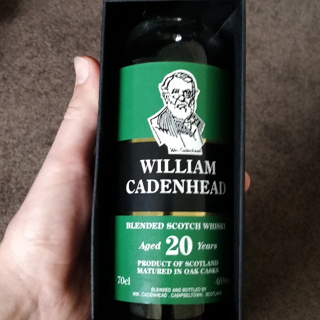 William Cadenhead 20 Year Blended Scotch