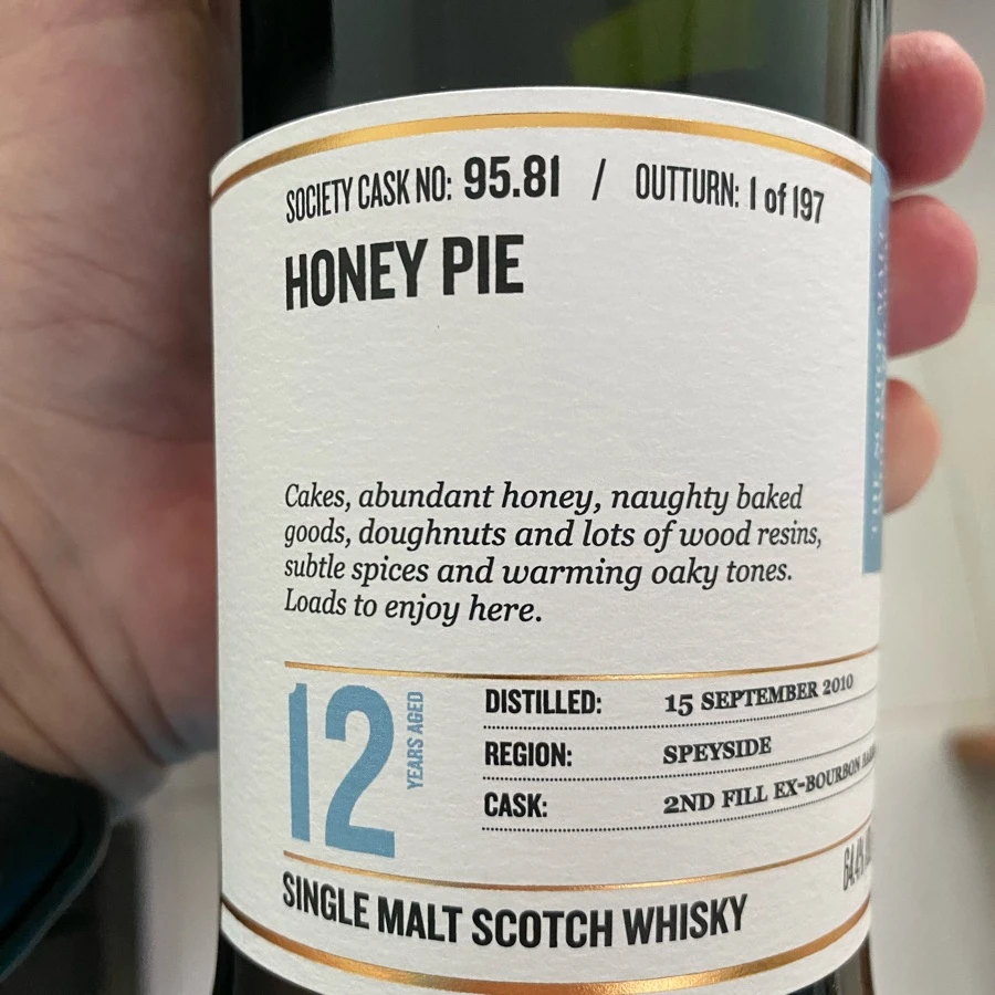 SMWS 95.81 Honey Pie