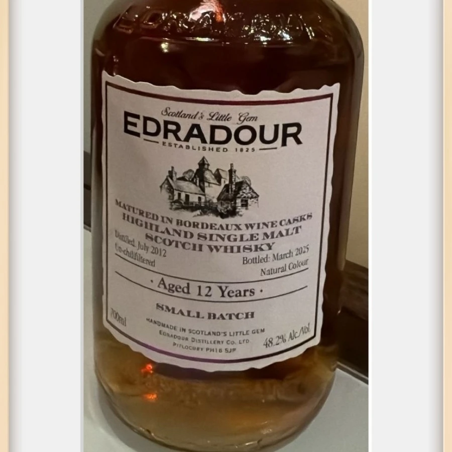 Edradour 12 bordeaux wine cask