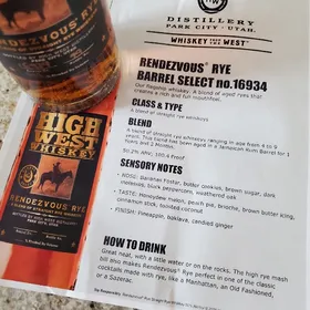 Rendevous Rye Barrel Select no.16934