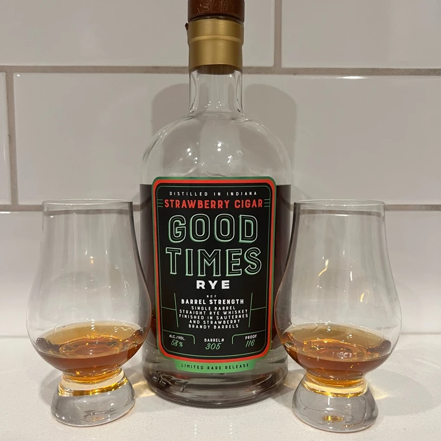 Good Times Rye Barrel Strength Strawberry Cigar