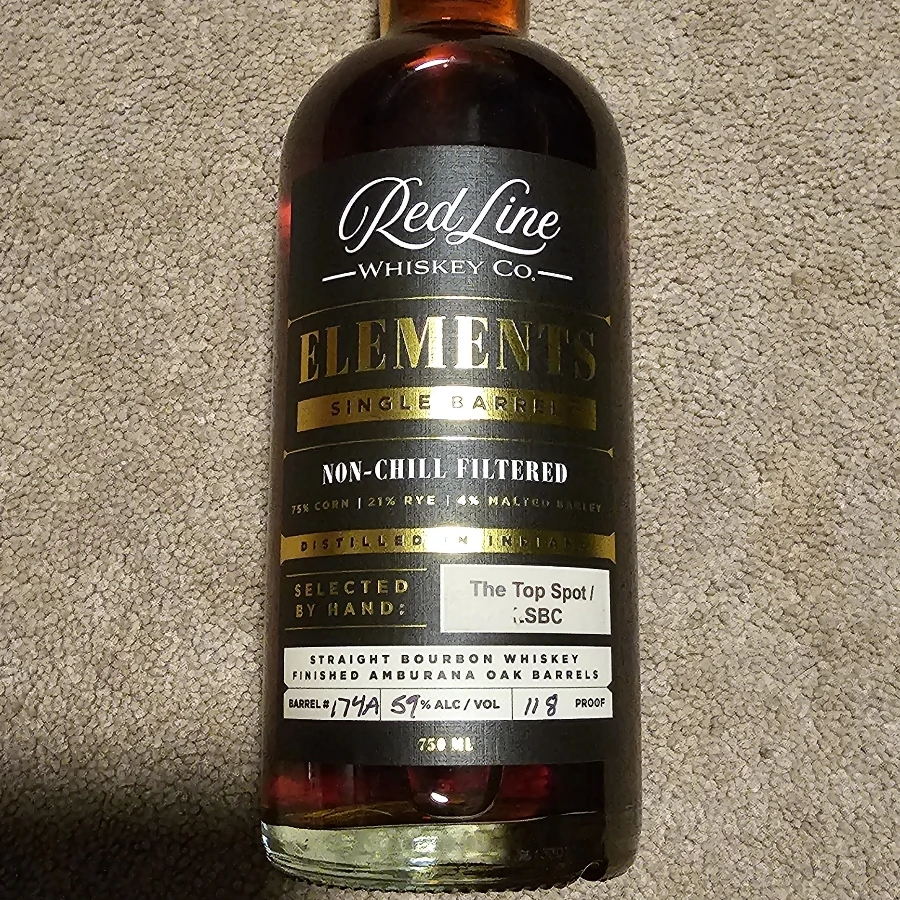 Red Line Whiskey Elements Single Barrel Lee's Summit Bourbon Club Pick