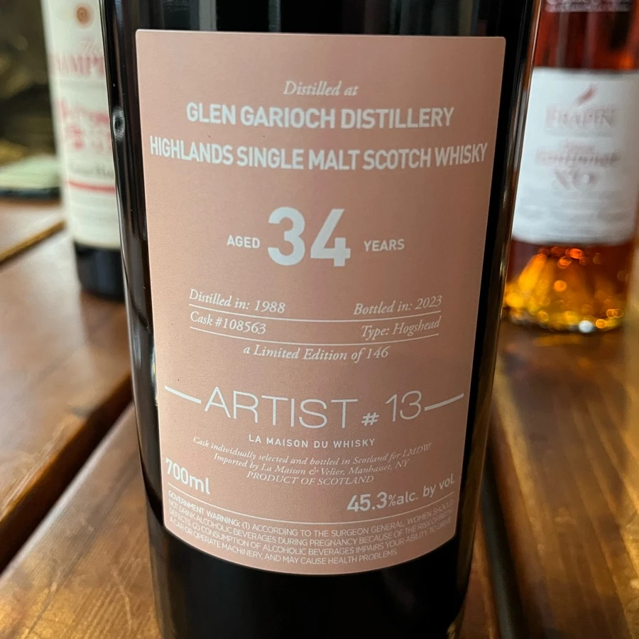 Glen Garioch 1988 34 Years - Artist Series #13 (La Maison du Whisky)