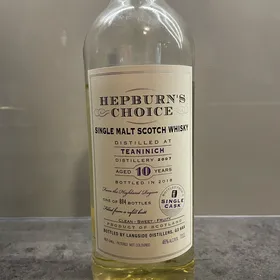 Teaninich 2007 10y old Hepburn's Choice (Hunter Laing)