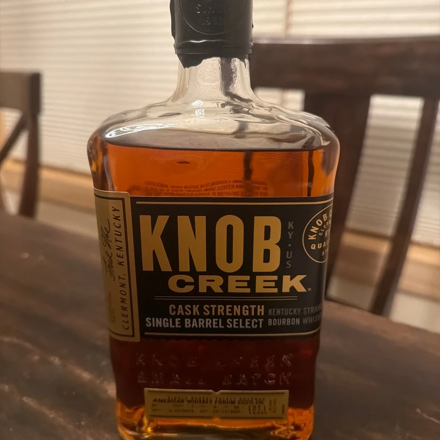 Knob Creek Cask Strength Single Barrel Select Kentucky Straight Bourbon Whiskey W-J F-03 R-36 (American Whiskey Forum 2025.09)