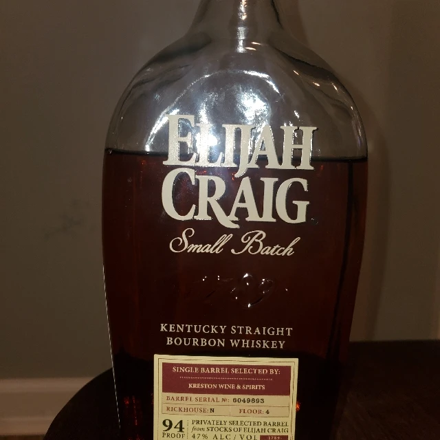 Elijah Craig Single Barrel Select Krestons