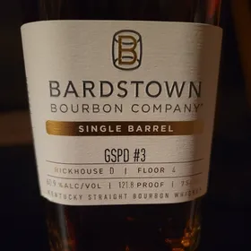 Bardstown Bourbon Company Single Barrel GSPD #3 Rick. D I Fl. 4