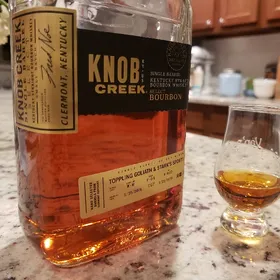 KNOB CREEK SINGLE BARREL SELECT W-W F-04 R-025 TOPPLING GOLIATH & STARK'S SPORTS SHOP