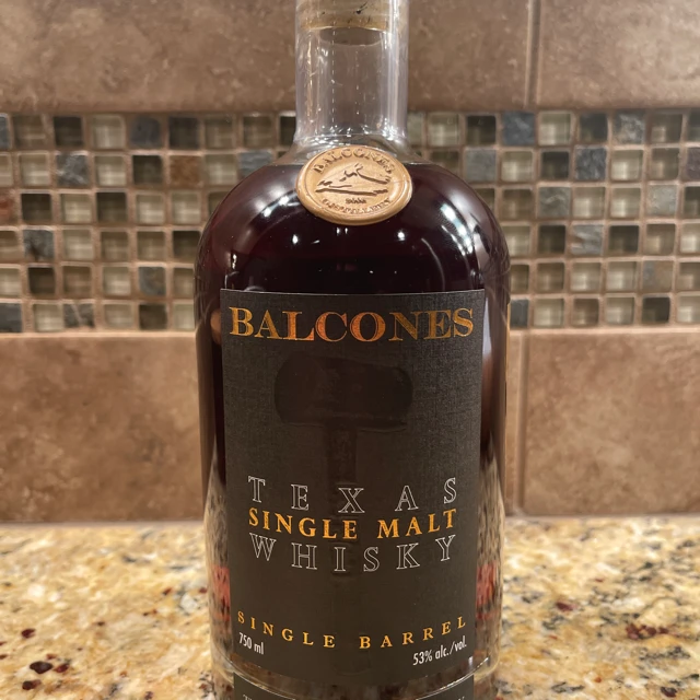 Balcones Texas Single Malt Whisky Single Barrel #15982