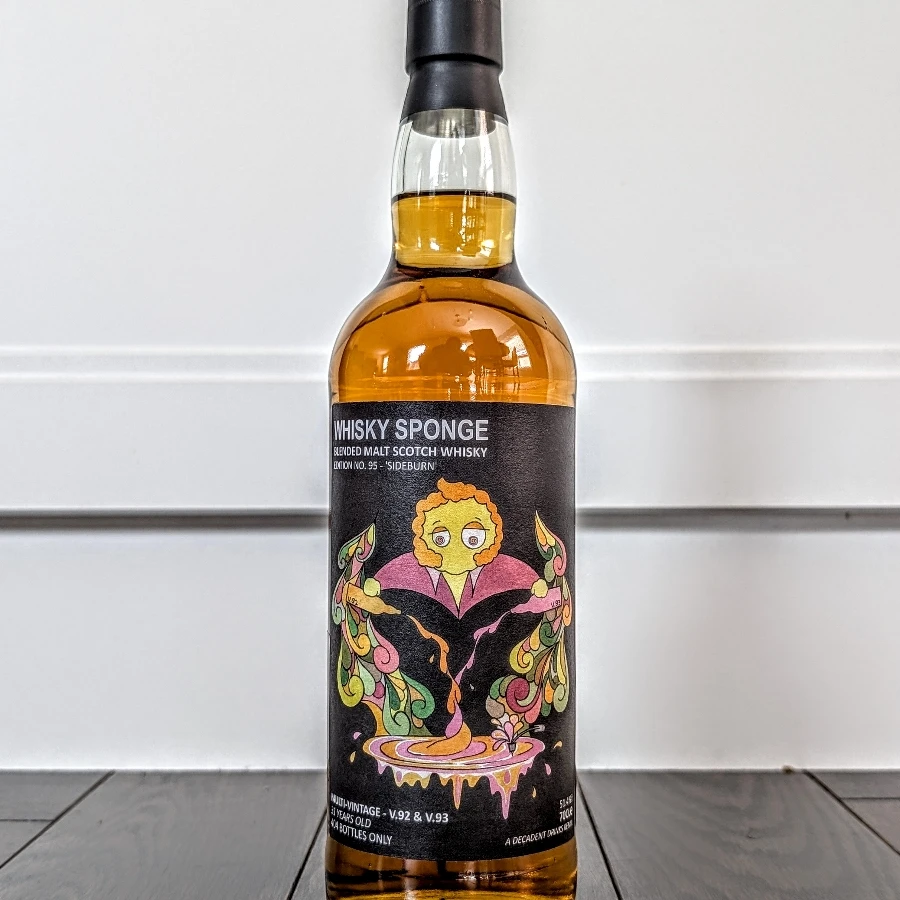 Whisky Sponge Sideburn (Balvenie) 1992 & 1993 31 Year Blended Malt Scotch Whisky