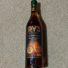 Ry3 Whiskey Single Barrel Cask Strength Toasted Barrel finish