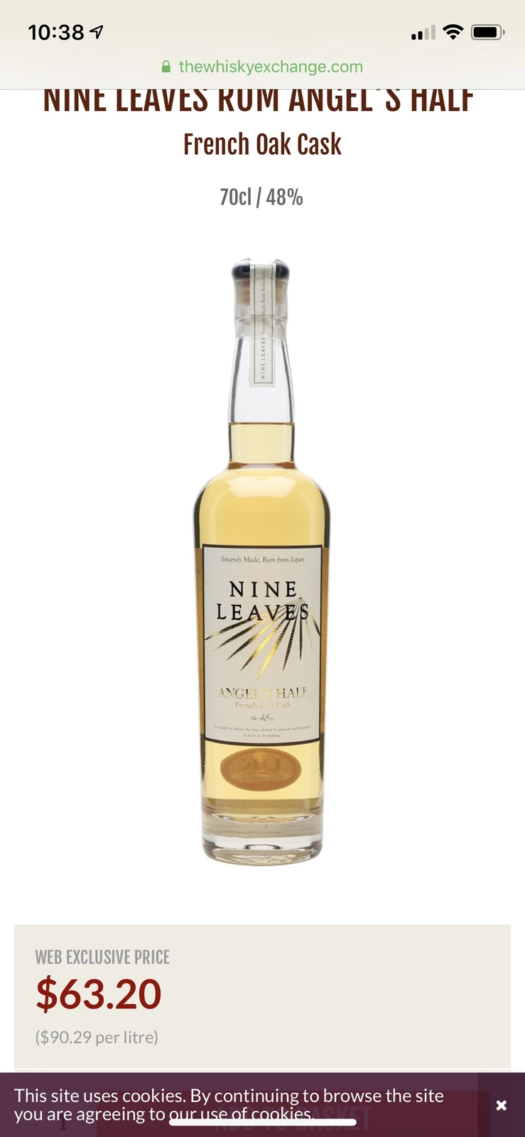 Nine Leaves Angel's Half French Oak