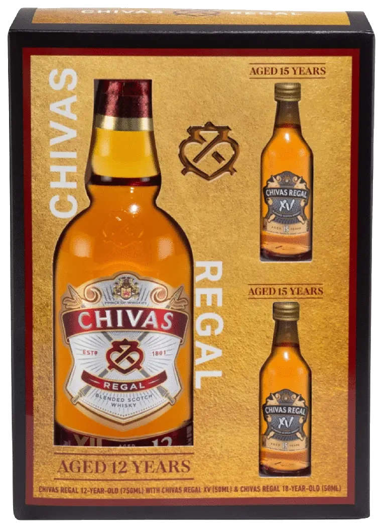 Chivas Regal 12 Year With Two 50mls Gift