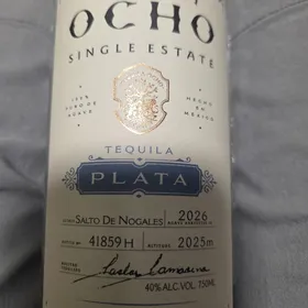 Tequila Ocho Plata Salto de Nogales