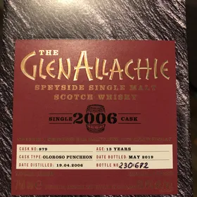 GlenAllachie 2006 Single cask
