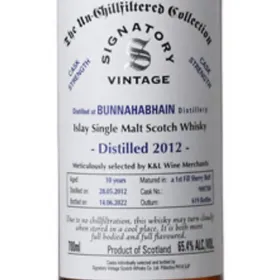 Bunnahabhain 2012 10 Yr Signatory (K&L Exclusive)