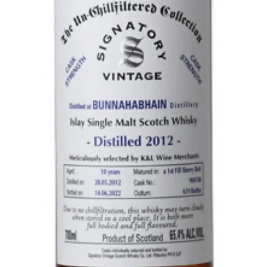 Bunnahabhain 2012 10 Yr Signatory (K&L Exclusive)