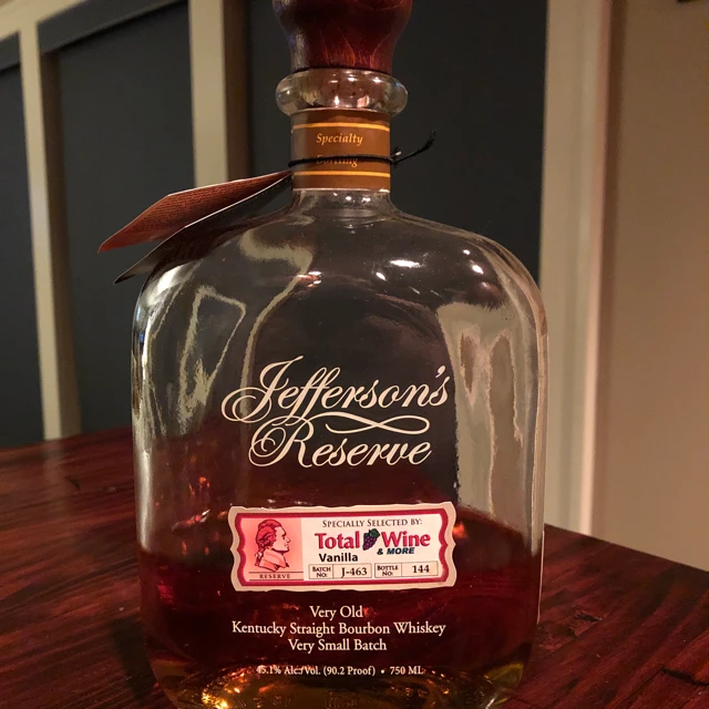 Jefferson's Reserve Very Old Bourbon Batch J-463 (Total Wine)