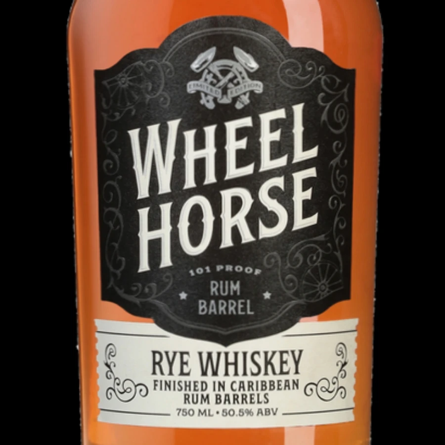 Wheel Horse Rye Whiskey Finished In Caribbean Rum Barrels