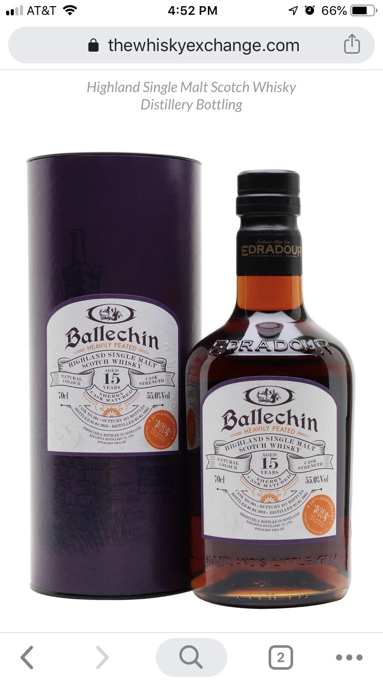 Ballechin 15 Year Single Sherry Cask