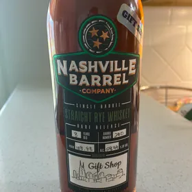 Nashville Barrel Single Barrel Straight Rye (Gift Shop Pick)