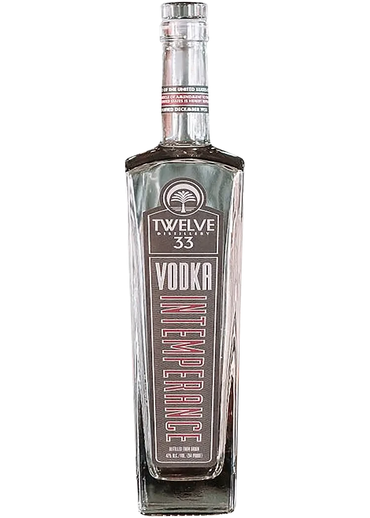 Twelve 33 Intemperance Vodka
