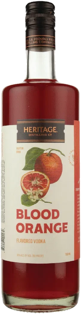 Heritage Blood Orange Flavored Vodka