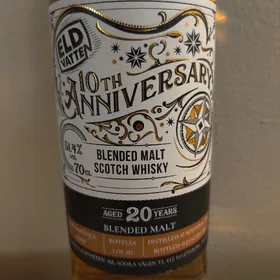 Eld Vatte 10th Anniversary Blended Malt Scotch Whisky Aged 20 Years