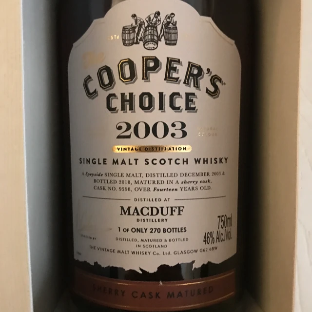 Macduff 2003 (Cooper's Choice) Sherry Cask Matured