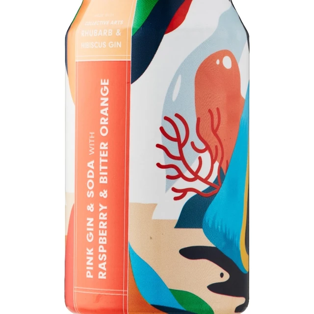 Collective Arts Pink Gin & Soda With Raspberry & Bitter Orange