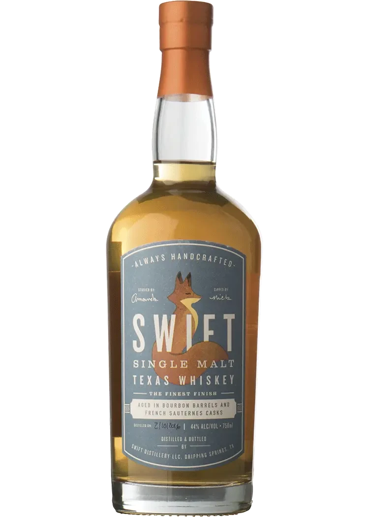Swift Single Malt Texas Whiskey Sauternes Cask