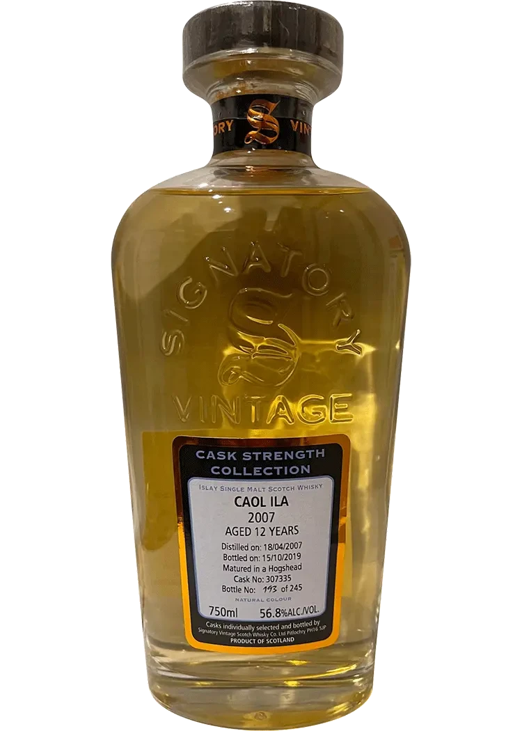 Caol Ila 12 year cask strength (Signatory)