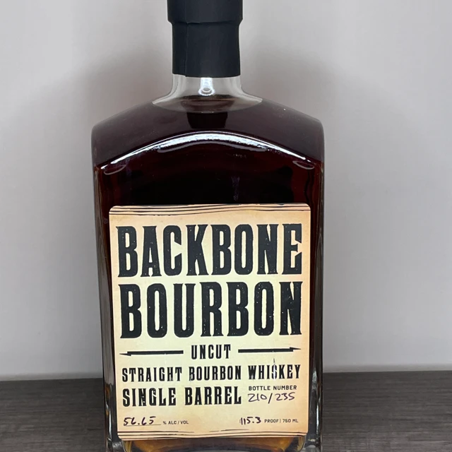 Backbone Bourbon Uncut Straight Bourbon Whiskey Single Barrel (Mash & Journey Whiskey Club)