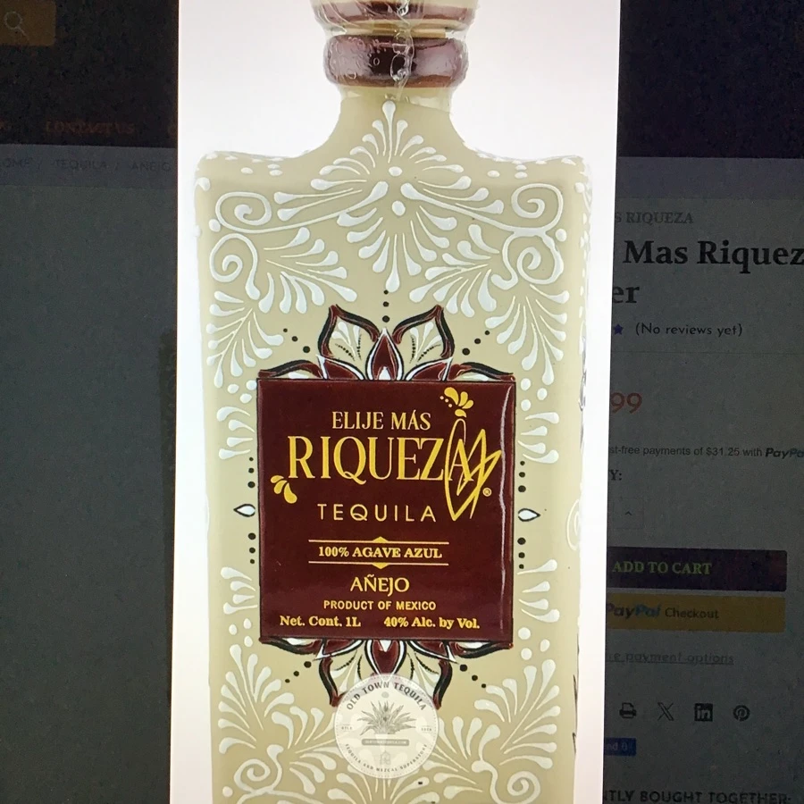 Elije Mas Riqueza Tequila Añejo