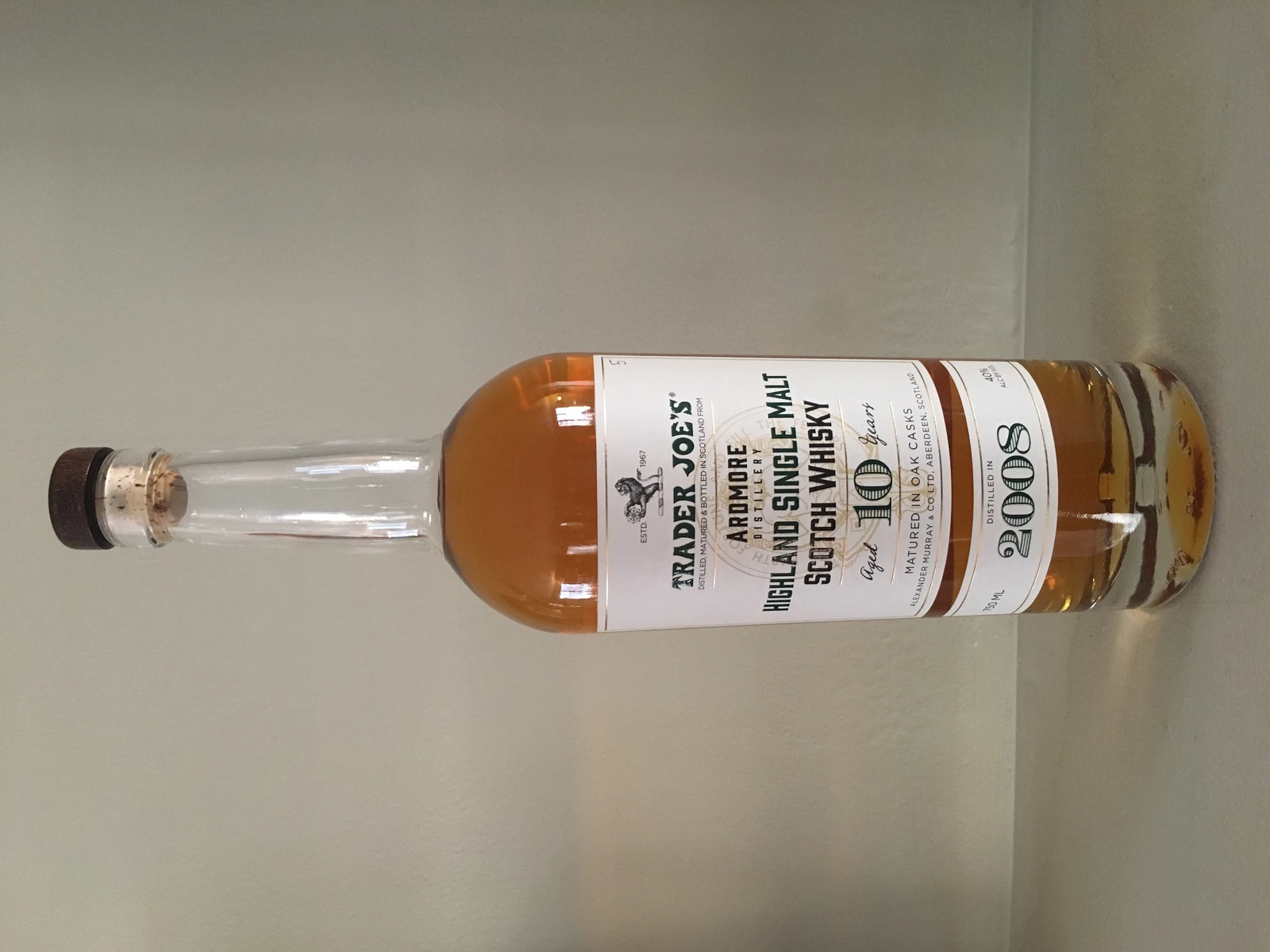 Ardmore 2008 10 Year Highland Single Malt (Trader Joe's)