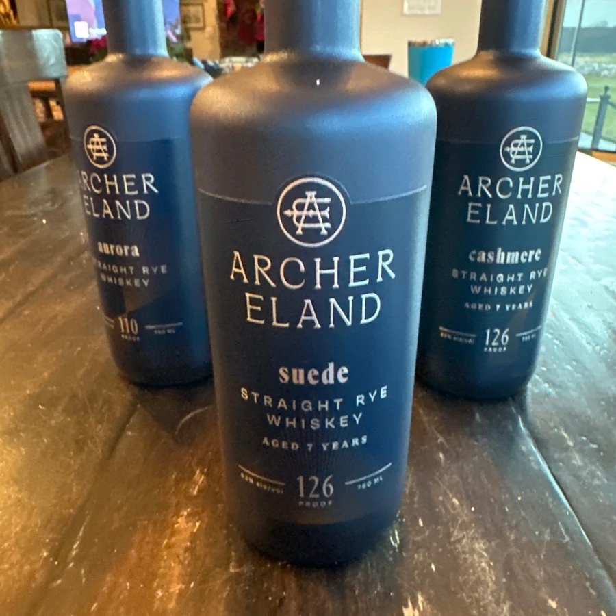 Archer Eland Straight Rye Whiskey Suede
